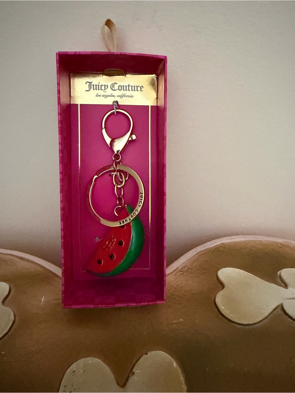 Juicy Couture Watermelon Bag Charm or Keychain